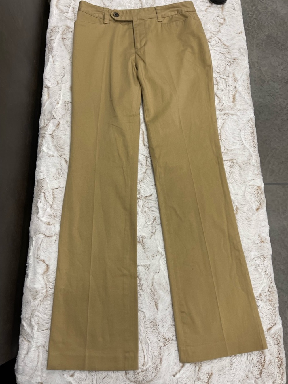 Ralph Lauren Tan Khaki Mid-Rise Trousers